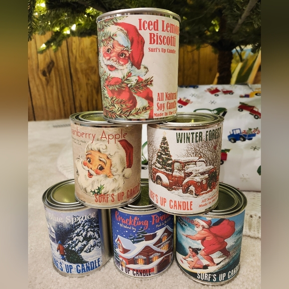 NWT Christmas candles from SURF'S UP CANDLE - Picture 1 of 11